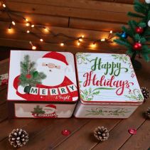 КУТИЯ МЕТАЛНА XMAS 15.2/15.2/8.9СМ