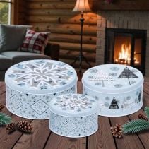 K-KT КУТИИ МЕТАЛНИ 3БР XMAS BLUE