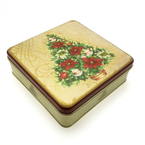 КУТИЯ МЕТАЛНА XMAS TREE 17/17/5.8СМ