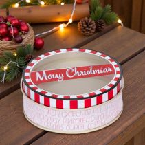 КУТИЯ МЕТАЛНА MERRY XMAS 22/7.2СМ