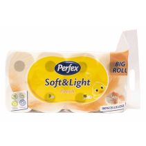 ТОАЛЕТНА ХАРТИЯ PERFEX ПРАСКОВА 16 РОЛКИ/3 ПЛАСТОВА