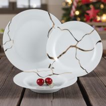 СЕРВИЗ ПОРЦЕЛАН KARENO GOLD 12Ч ЧИНИИ