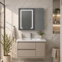 ШКАФ ЗА БАНЯ КОМПЛЕКТ VAKKER 80СМ 9007СТЕНЕН