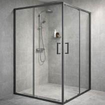 ДУШ КАБИНА 5ММ ПЛЪЗГАЩИ ВРАТИ GREYGUN ПРОФИЛ