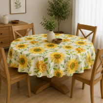 ПОКРИВКА ЗА МАСА MI CASA D160 SUNFLOWERS