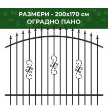 ПАНО ОГРАДНО ТЕРВЕЛ 200Х170СМ RAL 9005