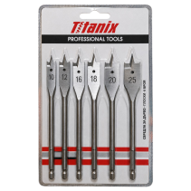 СВРЕДЛА ЗА ДЪРВО ПЛОСКИ 6БР/ОПК TITANIX
