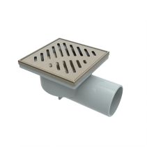 СИФОН Ø50 PVC РОГОВ BRUSHED BRONZE 6414 BR