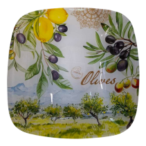 КУПА СТЪКЛО 23/23СМ OLIVES
