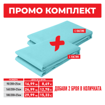 ЧАРШАФ С ЛАСТИК 160/200+25 РАНФОРС, WAVE, ТЮРКОЗ