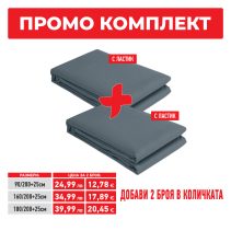 ЧАРШАФ ЛАСТИК 160/200+25 РАНФ.STORY СИВ