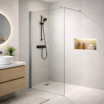 ПАРАВАН СТАЦИОНАРЕН 70/200СМ 6ММ CHROME