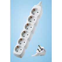 РАЗКЛОНИТЕЛ ELECCORD 6-ГНЕЗДА 1.5М /3Х1.5/