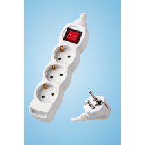 РАЗКЛОНИТЕЛ ELECCORD 3-ГНЕЗДА 1.5М /3Х1.5/ С КЛЮЧ