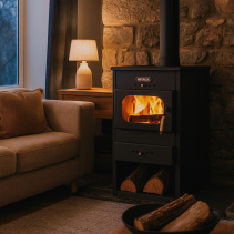 КАМИНА МЕТАЛИК ХИТ ЧУГУН С РАД.ТОПЛООБМ.