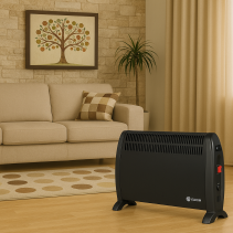 КОНВЕКТОР ЕЛДОМ CFV2000-BL ЧЕРЕН С ВЕНТ.