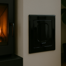 ВРАТИЧКА ЗА КОМИН LUX ЧЕРНА