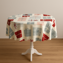 ПОКРИВКА ЗА МАСА D140СМ КОЛЕДНА ПОДАРЪК