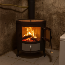 ПЕЧКА ЗА БОЙЛЕР ТВ.ГОРИВО ЧЕРНА