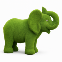 ФИГУРА СЛОН С МЪХ 32/40/20СМ