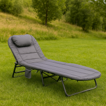 ШЕЗЛОНГ СГЪВАЕМ 200/62/H32CM С ПЯНА СИВ