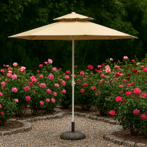 ГРАДИНСКИ ЧАДЪР С ДВОЕН ПОКРИВ Ф270/240 СМ МОКА