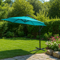 ЧАДЪР ТИП БАНАН 300СМ СЪС СТОЙКА ТЮРКОАЗ