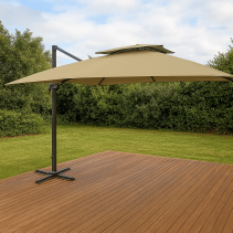 ЧАДЪР ТИП БАНАН АЛУМИНИЙ 3/3М БЕЖ