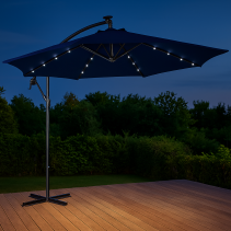 ЧАДЪР ТИП БАНАН LED HOLIDAY Ф300СМ ТЪМНО СИН