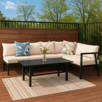 КОМПЛЕКТ ГРАДИНСКИ ALESUND ДИВАН С МАСА