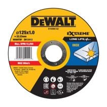 ДИСК ЗА МЕТАЛ 125x1ММ DEWALT EXTREME