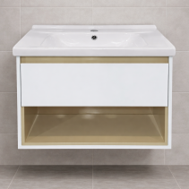 ДОЛЕН ШКАФ ЗА БАНЯ OAK - PVC, СТЕНЕН, 60/47/49 СМ