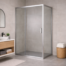 ПРАВОЪГЪЛНА ДУШ КАБИНА 80/120 СМ БЕЗ КОРИТО