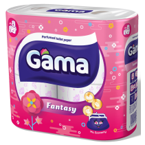ТОАЛЕТНА ХАРТИЯ GAMA FANTASY 4 БРОЯ 3 ПЛАСТА АРOMAT