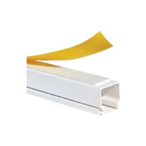КАНАЛ КАБЕЛЕН САМОЗАЛЕПВАЩИ PVC 12X12 2М БЯЛ