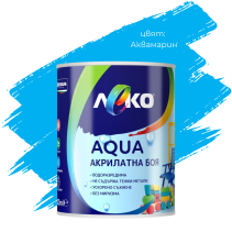 БОЯ ЛЕКО AQUA САТЕН АКВАМАРИН 0.6Л