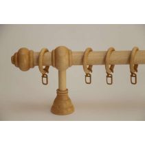 КОРНИЗ ДЪРВЕН ЕДИНИЧЕН Ф28 НАТУРАЛЕН 3.0М/БР