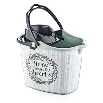 КОФА PVC С ЦЕДКА 14Л ДЕКОР РАЗЛ.ЦВЕТОВЕ