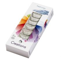 СВЕЩ АРОМАТНА ЧАЕНА 8БР MAXI БЕЛИ