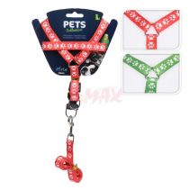 КАИШКА ЗА КУЧЕ С ПОВОД 120/1,5СМ 3 ЦВЯТА