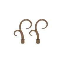 НАКРАЙНИК CURL ЗА КОРНИЗ Ф16 2БР ЗЛАТИСТ