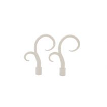 НАКРАЙНИК CURL ЗА КОРНИЗ Ф16 2БР БЯЛ