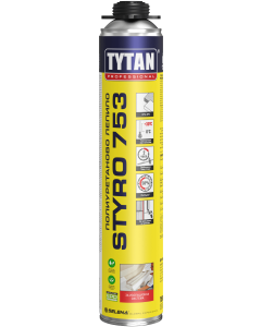 ЛЕПИЛО TYTAN PROFESSIONAL O2 STYRO753 GUN 750 МЛ