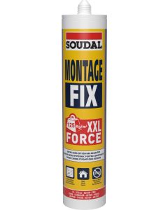 ЛЕПИЛО SOUDAL МОНТАЖНО ФИКС БЯЛО 400ГР/12