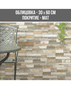 СТЕННА ОБЛИЦОВКА ГРАНИТОГРЕС VOLKAN MULTI 30/60 R11