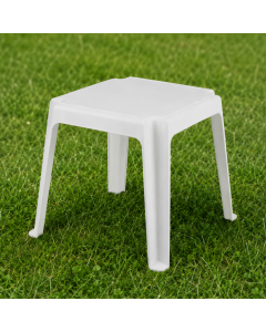 МАСА ЗА ШЕЗЛОНГ SARMASIK PVC 44/44/42 СМ БЯЛА