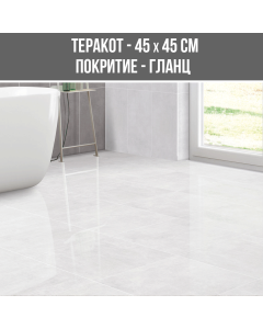ТЕРАКОТ NIL LIGHT GREY 45/45 GLOSSY
