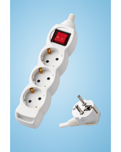 РАЗКЛОНИТЕЛ ELECCORD 3-ГНЕЗДА 5М /3Х1.5/ С КЛЮЧ