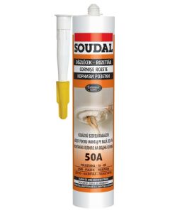 ЛЕПИЛО SOUDAL МОНТАЖНО 50А БЯЛО 300МЛ/15
