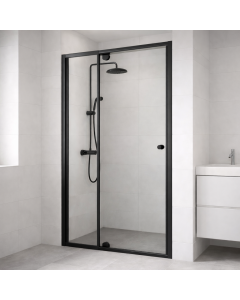 ПРЕГРАДЕН ПАРАВАН 90/110/185 СМ ПРОЗРАЧНО СТЪКЛО - 5 ММ